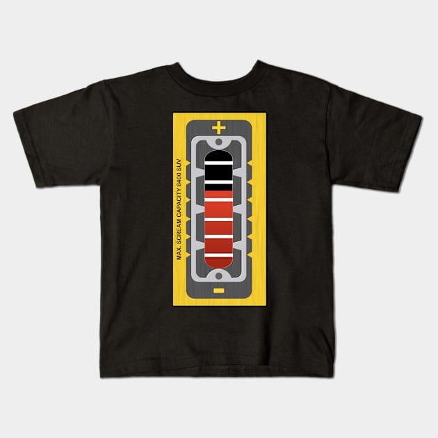 Scream Meter Kids T-Shirt by Veraukoion